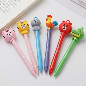 Venta al por Mayor de Adornos de Silicona 3D para Bolígrafos con Dibujos Animados para Niños, Pedidos al por Mayor, Artículos de Oficina y Escolares, Regalos Promocionales, Animales - Product Image 2