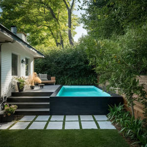 Piscine hors sol en fibre de verre de grande taille pour enfants, avec jacuzzi, prête à être expédiée - Product Image 3