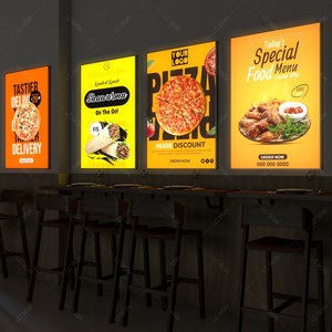 Trung quốc sản xuất thức ăn nhanh menu ánh sáng Hộp áp phích hiển thị <span class=keywords><strong>double</strong></span> side Ultra Thin đèn dấu hiệu quảng cáo ánh sáng Hộp - Product Image 1