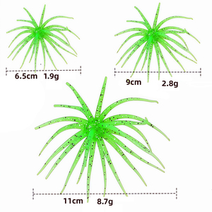 Señuelo blando de TPE con forma de erizo de mar biónico, en caja, 1.9g 2.8g 8.7g, señuelo de bola blanda para pesca de lubina y perca - Product Image 2