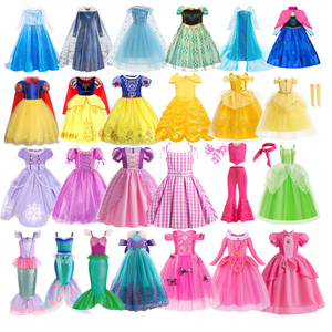 Hot Girls TV & Movie Costume Fille Elsa Anna Aurora <span class=keywords><strong>Petite</strong></span> <span class=keywords><strong>Sirène</strong></span> Moana Sofia Belle Raiponce Jasmine Halloween Carnaval Robe - Product Image 1
