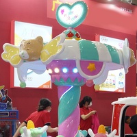 Manège à monnayeur pour 3 joueurs, idéal pour parcs d'attractions intérieurs, centres commerciaux et centres de divertissement pour enfants et familles