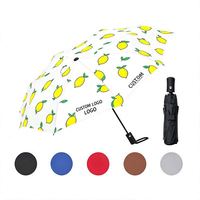 Payung Lipat 3 Lipatan Desain Modern Anti Air Anti Panas Bahan Pongee Premium Cetak Kustom