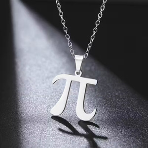 Collier Symbole Pi YK 3.14, Lettre de l'Alphabet Grec, Bijou Mathématique Pi, Cadeau pour la Journée Pi - Product Image 2