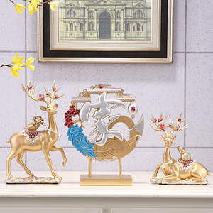 Modern <b>Light</b> Luxury Epoxy Resin Artistic Elk Ornament Home Living Room <b>TV</b> Cabinet Wine Cabinet Decoration Wedding Housewarming - Product Image 5