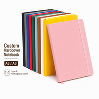 Carnet A5 A6 personnalisé avec logo, couverture souple, journal, agenda avec bande élastique pour le bureau, l'école, les affaires, cadeau prêt à être expédié