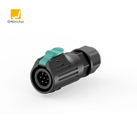 Connecteur circulaire mâle-femelle de haute qualité E-Weichat EW-LP12 M12 étanche IP67 4 5 broches, plaqué or cuivre -40-80 125V