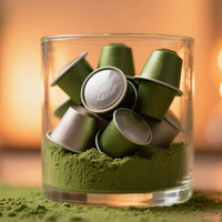 Cápsulas de Té Matcha Personalizables OEM, 10 Cápsulas de Té Matcha, Cápsulas de Matcha