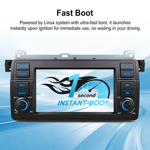 Autoradio Android sans fil avec démarrage rapide pour BMW Série 3 E46 M3, compatible CarPlay, caméra AHD et lecteur multimédia - Product Image 6