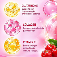 Capsules de glutathion et de collagène avec vitamine C, pilules blanchissantes pour la peau, antioxydant, complément alimentaire éclaircissant pour la peau, les ongles et les articulations