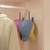 Organisateur de chapeau en acier inoxydable pour casquette de baseball, organisateur de stockage de porte-chapeau, solution de stockage à domicile peu encombrante.
