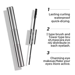 <span class=keywords><strong>Mascara</strong></span> liquide double embout noir en gros, marque privée, végan, imperméable, longue durée, <span class=keywords><strong>essence</strong></span> 3D pour cils - Product Image 2