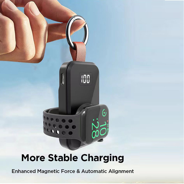 Portable Mini Power Bank Keychain Suitable for Apple Watch Power Bank Apple Watch IWatch Power Bank