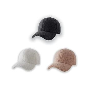 2025 nuovo Design stile coreano orsacchiotto in pile Softtop berretto da Baseball tinta unita <span class=keywords><strong>cappello</strong></span> da Baseball accetta Logo personalizzato per le donne e gli uomini - Product Image 1