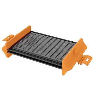 Umwelt freundliche quadratische Backen Hand Mikrowelle Fleisch Grill platte funktionale Antihaft-Mikrowelle lange Grill pfanne