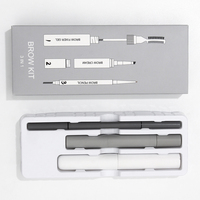 Kits de sourcils imperméables avec Logo Gel crayon Transparent avec pinceau pochoir ensemble de pommade de levage pour sourcils baume Vegan