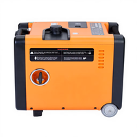 Geräuscharmer, kraftstoffsparender, luftgekühlter 4-Takt tragbarer umweltfreundlicher 220V Benzin-Generator 3-12kVA mit Fernstart 3000 U/min 50/60Hz
