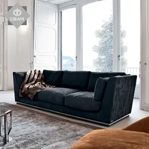 Stile europeo divano in tessuto per divano del soggiorno set design moderno 1 2 3 posti divano in pelle