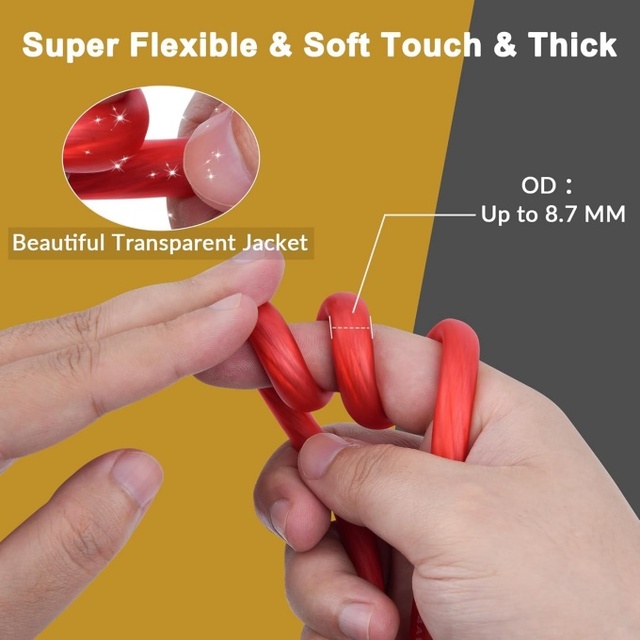 Flame Resistant Car Power Cable 4/8/10AWG Durable PVC Jacket Safe Power Transmission for Vehicle Audio and Modification