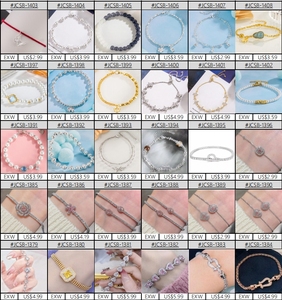 กำไลสำหรับคู่รักเครื่องประดับชุบทองแบบบราซิลเดอมูเจอร์เดอ ltima Moda dijes แยกชิ้นส่วน En Plata 925 Para armar pulsera - Product Image 2