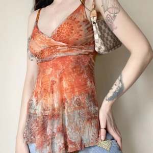 Haute qualité Style occidental mode Spaghetti sangle femmes imprimé fleuri maille Sexy court caraco hauts - Product Image 3