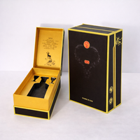 Caja de Regalo para Licores de Alta Gama, Hecha con Materiales Reciclados, para Vino, Whisky, Vodka, Ron, Ginebra, Tequila, Bebidas Energéticas, Caja Rígida de Papel con Cierre Magnético