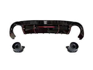 Lèvre de diffuseur arrière Auto Bodykit pour <span class=keywords><strong>Audi</strong></span> A3 <span class=keywords><strong>2021</strong></span> + mise à niveau vers RS3 matière plastique Modification de la lèvre arrière pièces automobiles - Product Image 3