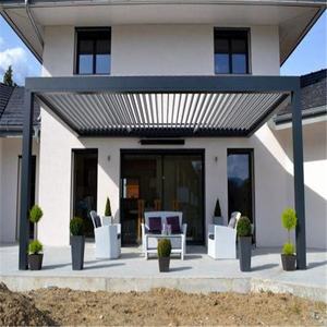 Moderna de aluminio al aire libre tubo cuadrado pérgola Bioclimatique Gazebo de Jardin de Turquía - Product Image 2