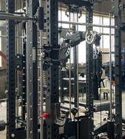 Machine Smith Commerciale en Acier Unisexe – Appareil d'Entraînement Complet pour Squat, Musculation, Presse à Banc, et Renforcement des Bras à Domicile
