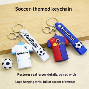Porte-clés en forme de maillot de foot en PVC, idéal pour sacs d'école et pendentifs créatifs - Offre spéciale - Product Image 2
