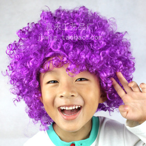 <span class=keywords><strong>Disco</strong></span> <span class=keywords><strong>Afro</strong></span> Hair Clown Party Fan-Kids Football <span class=keywords><strong>Afro</strong></span> Masquerade peluca Cosplay Accesorios Clown Hair - Product Image 5