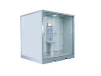 Toilette portable de luxe moderne en conteneur, détachable, avec douchette bidet et lavabo, pour salle de bain, cuisine, usage extérieur, adultes, personnes âgées, respirante