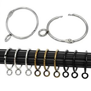 Clips de rideau de douche Clips de rideau en métal Crochets Anneaux de draperie avec oeillets - Product Image 1