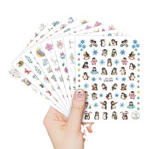 Nouvel arrivage d'autocollants d'art d'ongle de lapin pingouin 3D autocollants d'ongle de papillon de logo personnalisé <span class=keywords><strong>pour</strong></span> la presse sur des ongles - Product Image 5