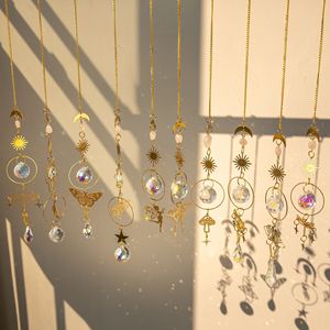 Atrapasueños de Cristal Art Deco con Efectos de Luz y Sombra, Decoración de Ventana con Arcoíris - Product Image 4