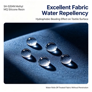 Resina Siliconica SH-5204N MQ, Buona Formazione di Film e Idrofobica per Agente <span class=keywords><strong>Impermeabilizzante</strong></span> per <span class=keywords><strong>Tessuti</strong></span> - Product Image 2