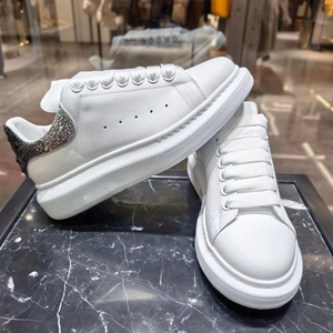 Chaussures décontractées de luxe 2026 au design élégant et ornées de pierres – Chaussures de marche tendance en cuir patchwork - Product Image 1