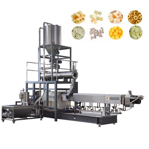 Machine automatique de fabrication de snacks au riz soufflé extrudeuse à double vis machine à granulés de snacks feuilletés à <span class=keywords><strong>prix</strong></span> raisonnable - Product Image 1