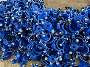 Collier <span class=keywords><strong>de</strong></span> serrage en fonte ductile haute pression pour tuyau en <span class=keywords><strong>PVC</strong></span> 110 mm, revêtement en résine époxy, garantie 3 ans - Product Image 3