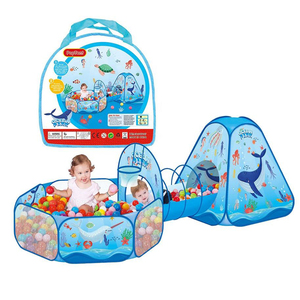 Populaire Portable Enfants En Plein Air Jouet Tente Océan Ball Pit <span class=keywords><strong>Piscine</strong></span> <span class=keywords><strong>Tunnel</strong></span> Jouer Tente Jouets <span class=keywords><strong>Piscine</strong></span> À Balles 3 en 1 Jouet Tentes <span class=keywords><strong>Tunnel</strong></span> pour Enfants - Product Image 1