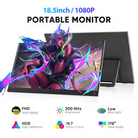 18.5 pouces 1920*1080P sous-écran étendu moniteur Ultra léger pour PC PS5 Xbox Switch iPhone Macbook moniteur Portable avec haut-parleurs