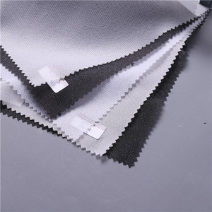 Pes + PA bột keo 100 Polyester dệt dệt kim nóng chảy vải interlining - Product Image 4