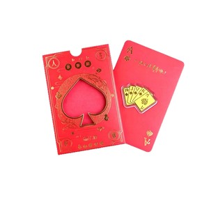 Poker Series Mobile Phone <b>Stickers</b> Gold Foil 3D Relief Design Red Envelope Gift For <b>Personal</b> Use - Product Image 2
