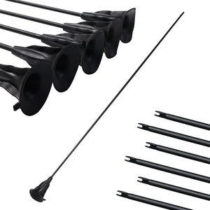 Flèches en carbone noir de 6 mm de haute qualité, accessoires de <span class=keywords><strong>tir</strong></span> à l'<span class=keywords><strong>arc</strong></span>, flèches à ventouse sans plumes pour l'entraînement quotidien des enfants - Product Image 1