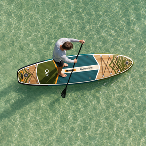 <span class=keywords><strong>Tabla</strong></span> de <span class=keywords><strong>Paddle</strong></span> Inflable Premium de 11 pies x 33 pulgadas con Diseño de Hojas y Bomba, SUP BLUEWAYS Mediterranean Villa para Escapadas Zen en el Agua - Product Image 1