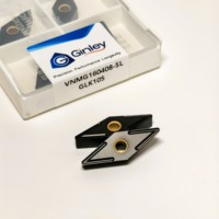 VNMG 160404/VNMG160408 Herramientas de corte para torno CNC, insertos de carburo recubiertos de nitruro de titanio OEM HRC40-60 para fundición