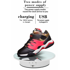 ขาตั้งจอแสดงผลแบบหมุนได้มีมอเตอร์, โหลด7.87นิ้ว/17.6lbs, ฝาครอบกระจก (สีขาว) แบบชาร์จไฟได้ - Product Image 5