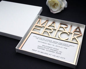 Neue Ankunft <span class=keywords><strong>Tamil</strong></span> Acryl alles Gute zum Geburtstag Ereignis Einladung karten mit kunden spezifischem Box-Design - Product Image 2