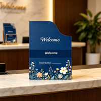 Cubierta y Funda para Tarjetas de Habitación de Hotel, Impresas en Cartón con Impresión Offset y Barnizado, con Logotipo Personalizado para Uso en Hoteles y Alojamientos
