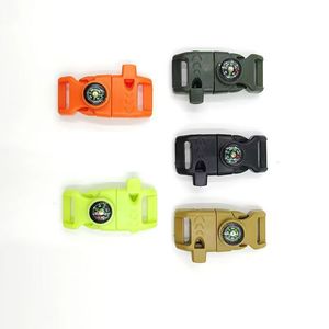 Boucle multifonctionnelle 20 mm Flintstone Blade Whistle Compass pour paracorde de survie, accessoires de préparation, vente directe usine - Product Image 1